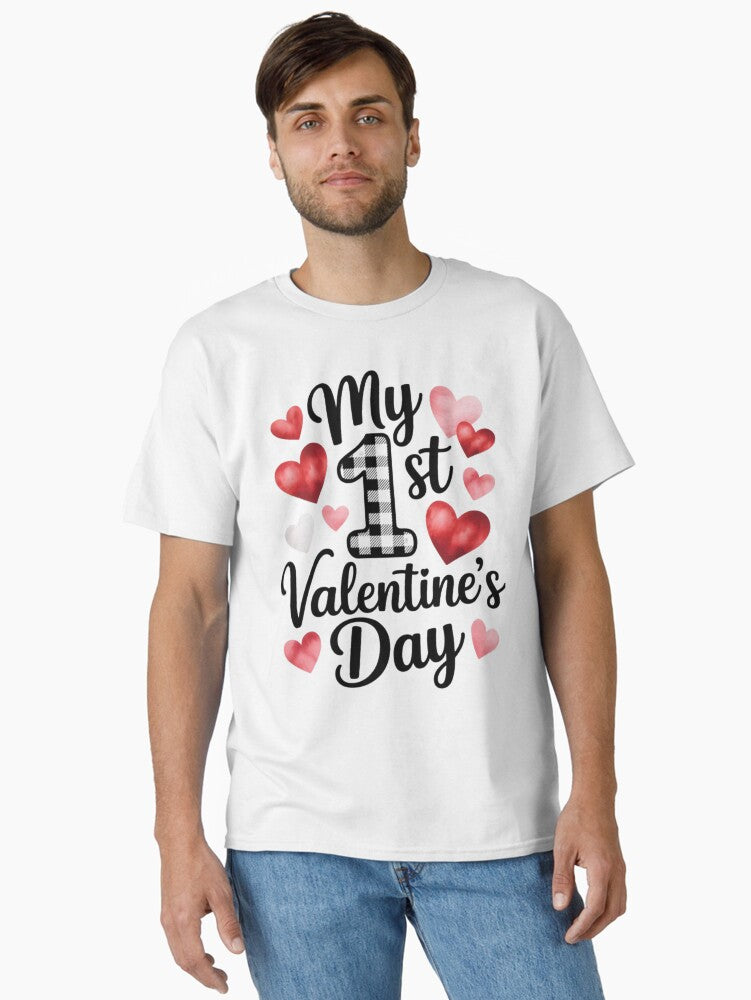 My 1st First Valentine Day Toddler Classic Shirt T Shirt Gift Ready