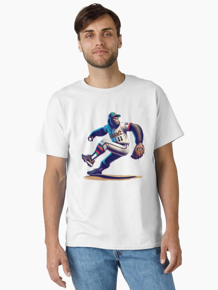 Bigfoot Baseball Pitcher Little League Classic T Shirt T Shirt Premium Print Hot Right Now
