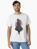 Alice in Wonderland Quote Silloette Classic T Shirt T Shirt Best Seller Look Daily Comfort