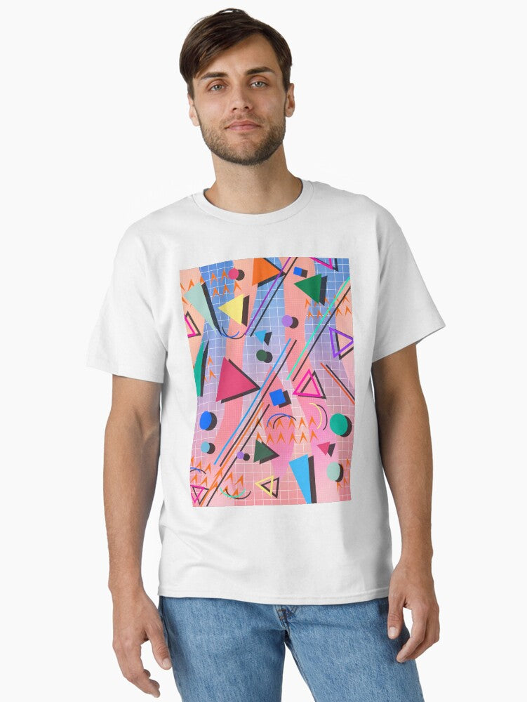 80s pop retro pattern 2 Classic T-Shirt | Premium Unisex T-Shirt, Trending Graphic Tee