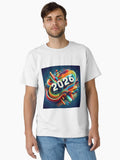 2026 Colorful Abstract Design Vibrant New Year Artwork Classic T Shirt T Shirt High Search Demand Daily Wear