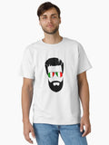 Italy Flag Beard Classic Shirt T Shirt Premium Quality