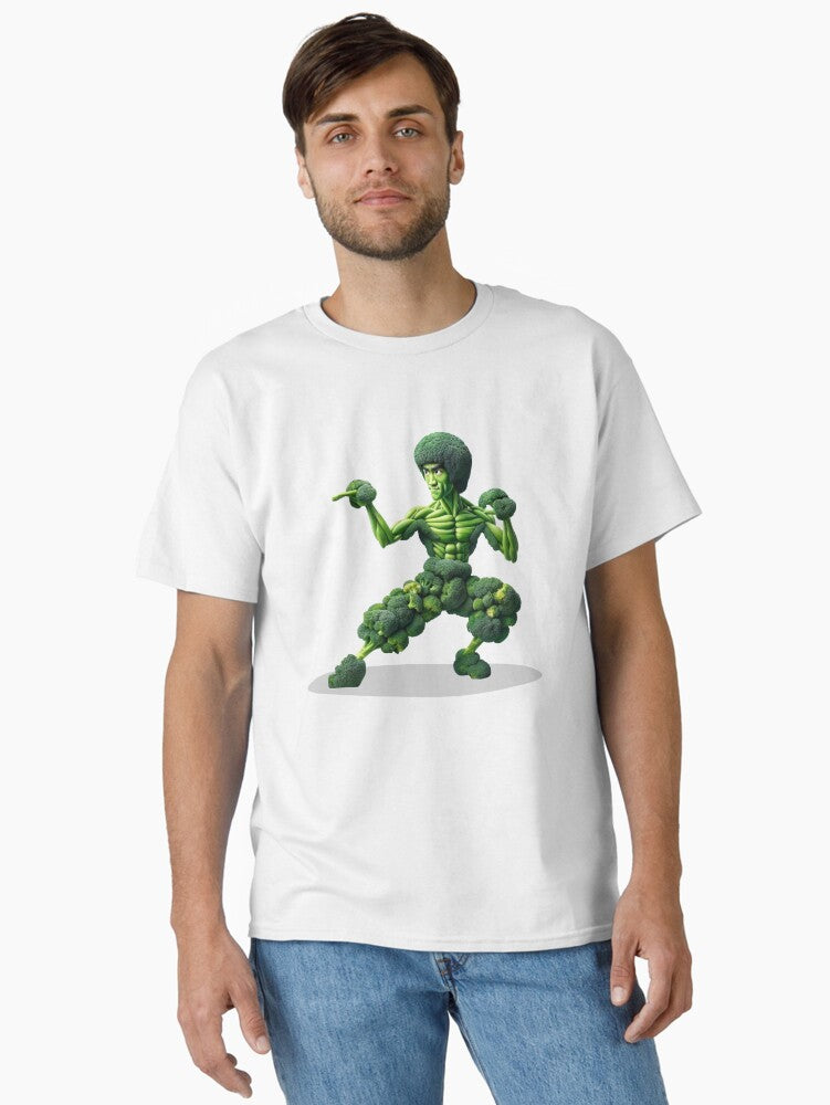 Abstract Karate Broccoli Warrior Classic T-shirt | Premium Basketball Jersey | Fan Edition Apparel