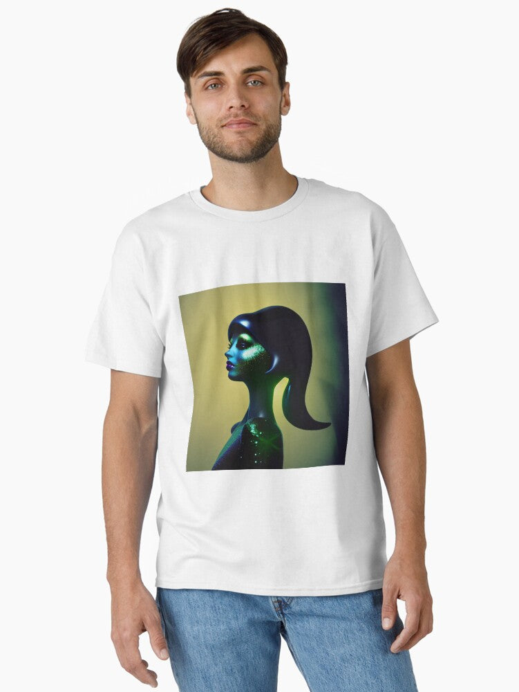 Glitter Alien Classic T-Shirt | Premium Unisex T-Shirt, Trending Graphic Tee