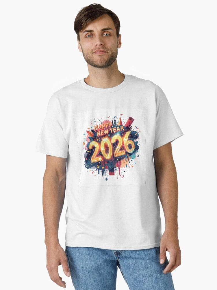 New year Classic T Shirt T Shirt Streetwear Style Daily Wear