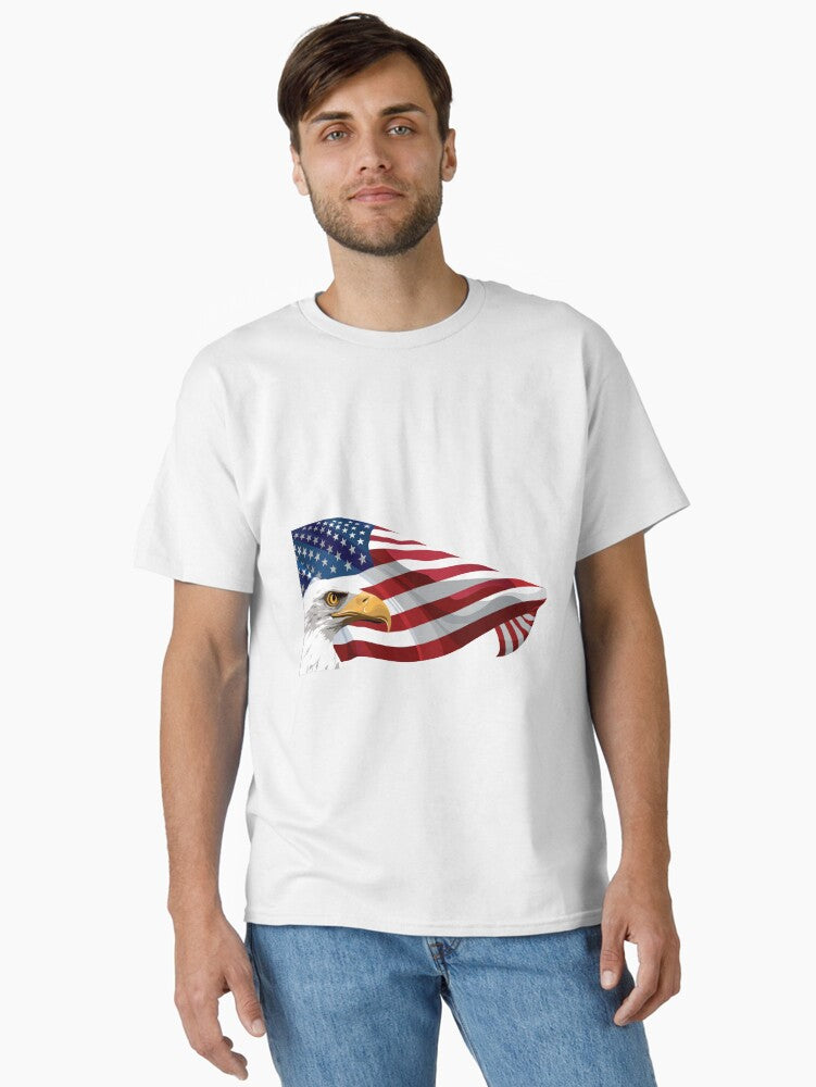United States of America and Eagle Classic Shirt T Shirt Minimal Style
