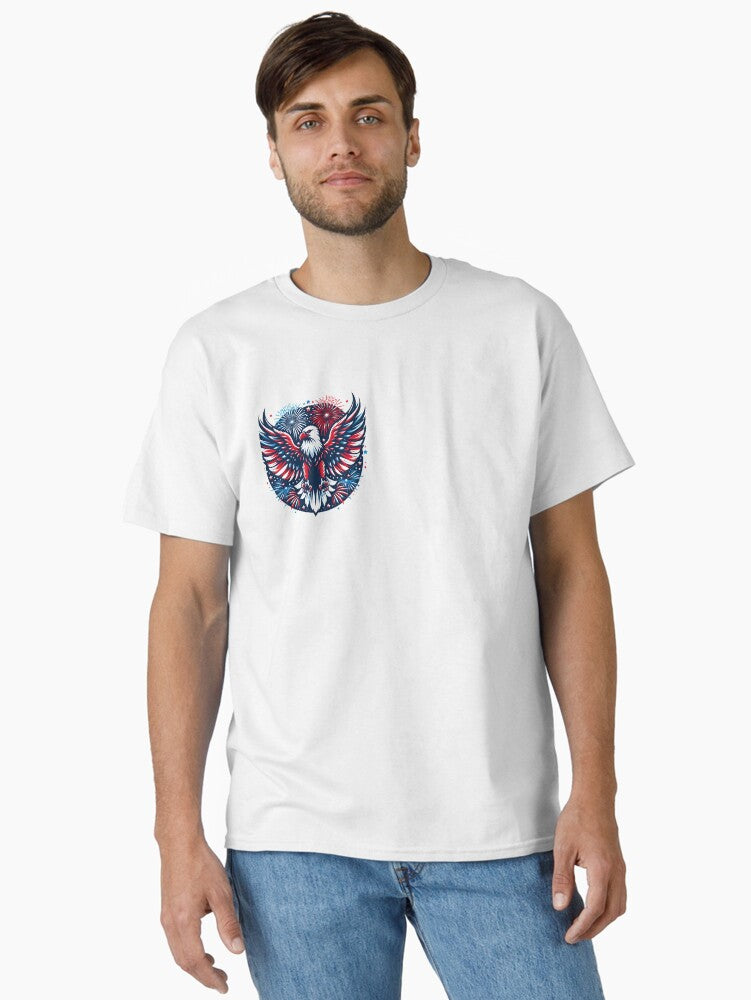 Bald Eagle in Firework Splendor variant Classic Shirt T Shirt Premium Quality