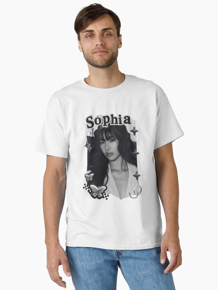 KATEYE Sophia Kpop Y2K Group Black and White Collage Digital Art Portrait Classic T-Shirt