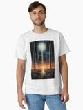 Retro futurism surreal dark sky Classic T-Shirt | Premium Unisex T-Shirt, Trending Graphic Tee