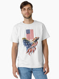 American flag with Bald eagle Classic Shirt T Shirt Gift Ready