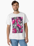 Shiny Chrome Camouflage Abstract Pattern Classic T Shirt T Shirt Aesthetic Fit Streetwear Essential