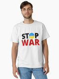 Stop war in Ukraine Ukrainian flag Classic Shirt T Shirt US Market