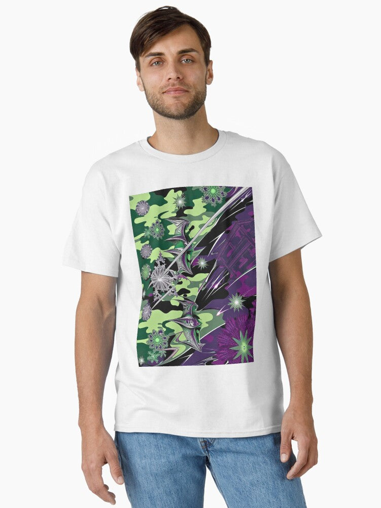 Intricate Fractal Camo Pattern Design Classic T Shirt T Shirt Best Seller Look Daily Comfort