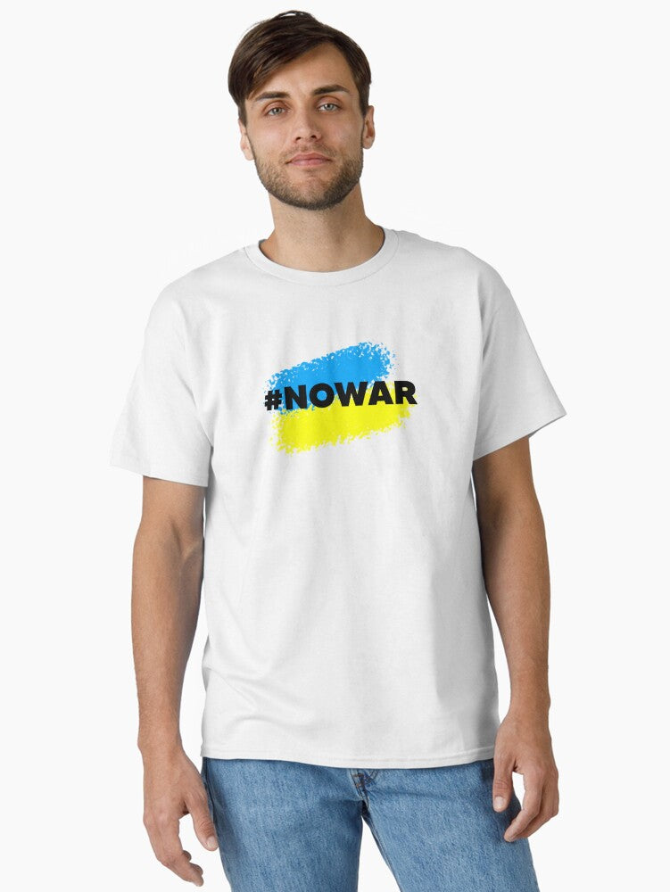 NO War Ukraine Support Classic Shirt T Shirt US Market