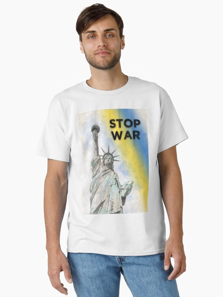 Stop the war Stop war ukraine Classic Shirt T Shirt Gift Ready