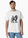 The Hydraulic Lion Steampunk Guardian Victorian Retro Futurism Classic T-Shirt | Premium Unisex T-Shirt, Trending Graphic Tee