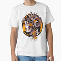 Vaporwave Beautiful Witch Girl Flowers Ornaments Classic T-Shirt by OWLvision33