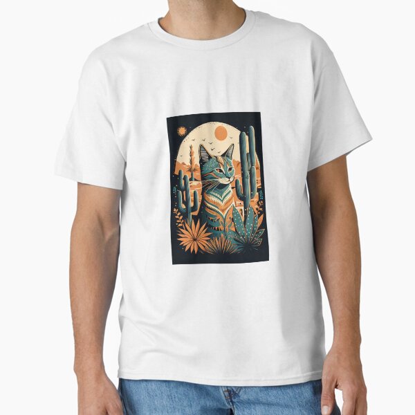 Boho Cat 10 Abstract Art Print Painting Wall Decor Classic T-Shirt for Sale by winterkitty88