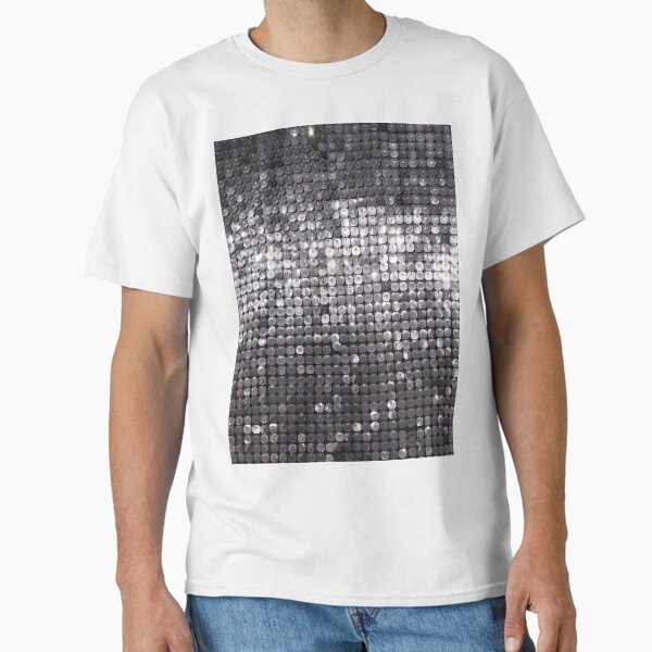 Silver Glamour (Photo of Sequin Only - Not Reflective) Classic T-Shirt for Sale by newburyboutique