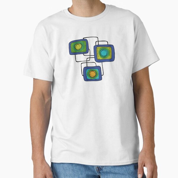 Retro look Rectangle pattern Classic T-Shirt for Sale by MHen
