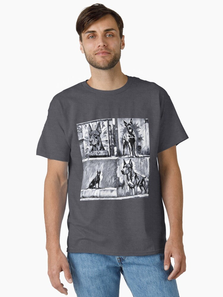 Dobermann Graffiti Bulk Classic T Shirt T Shirt Premium Print