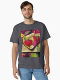 I Love You A Vibrant Valentine Collage Featuring a Red Heart Amidst Colorful Papers Full of Energy Classic Shirt T Shirt
