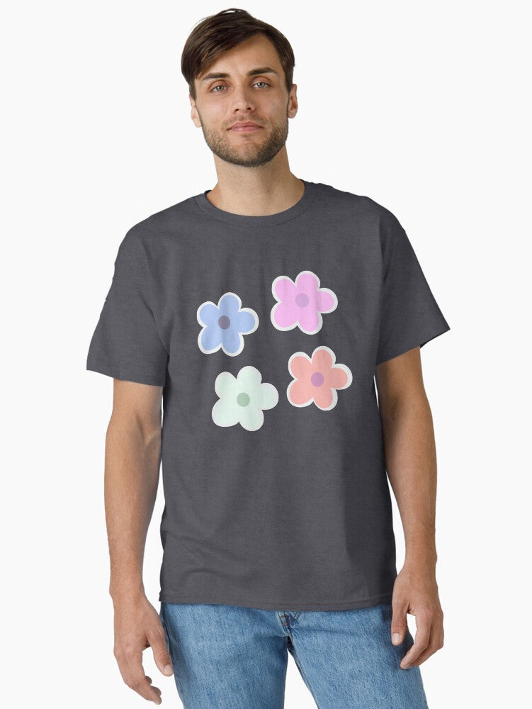 Flower sticker pack 3 Classic T Shirt T Shirt Clean Design