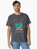 Happy New Year 2026 Graffiti City Skyline T Shirts Classic T Shirt T Shirt Viral TikTok Gift Ready