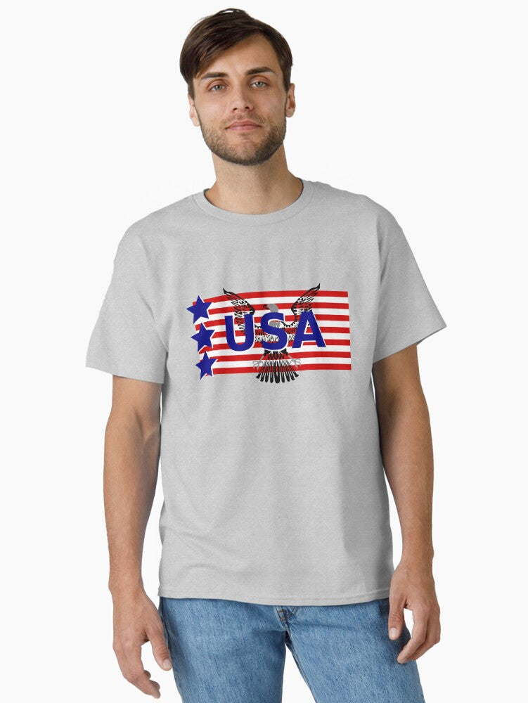 USA Classic Shirt T Shirt Minimal Style