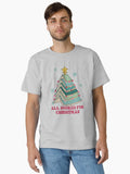 Booked for Christmas Tree Reader Book Lover Classic T Shirt T Shirt Viral US Style Hot Search US