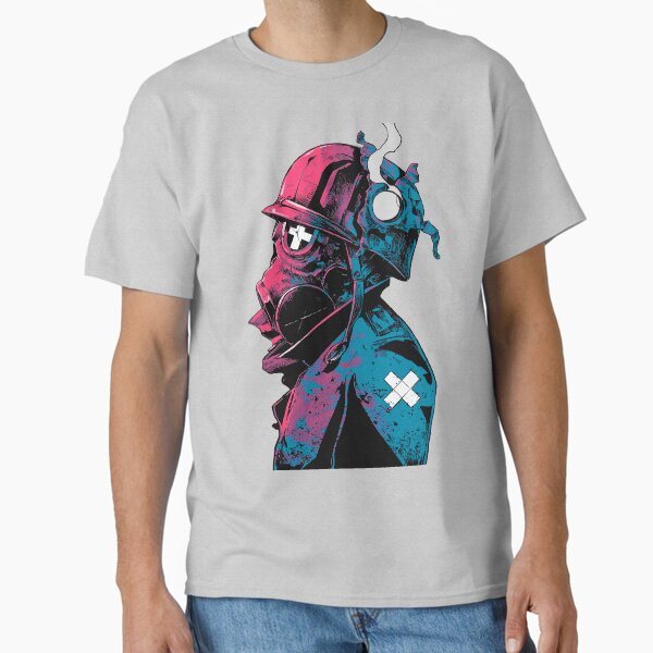 Vaporwave Gas Mask Streetwear Urban Style Classic T-Shirt by OWLvision33