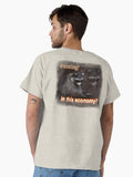 Existing In This Economy Sad raccoon word art Classic T-Shirt | Premium Unisex T-Shirt, Trending Graphic Tee