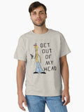 Get Out Of My Head - Funny Smiling Friends Dj Spit Meme Classic T-Shirt | Premium Unisex T-Shirt, Trending Graphic Tee