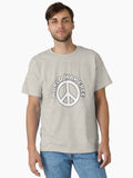 World War Free Peace Symbol White CND Classic Shirt T Shirt Minimal Style
