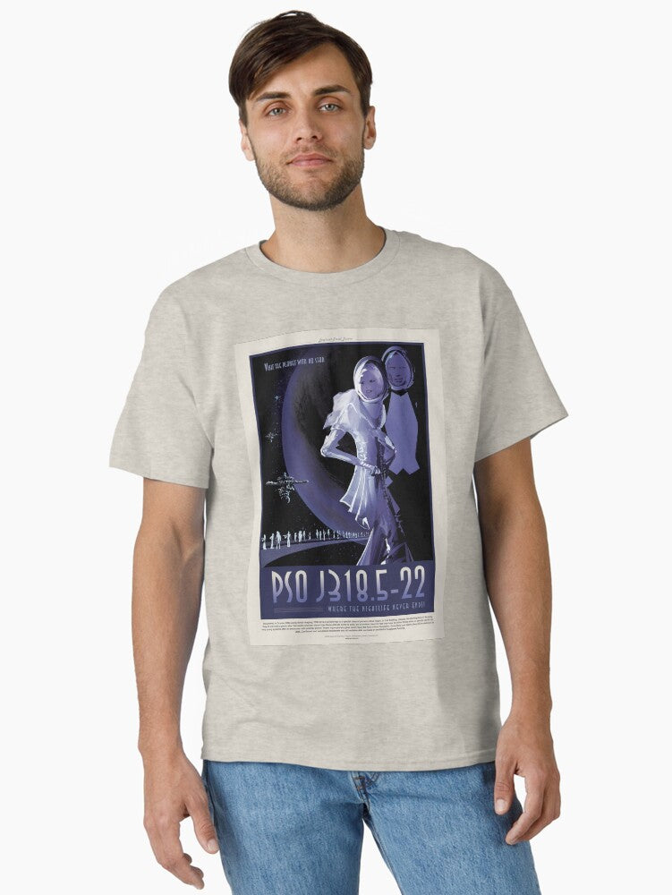 NASA JPL Exoplanet Travel Bureau PSO J318 5-22 8K resolution Classic T-Shirt | Premium Unisex T-Shirt, Trending Graphic Tee