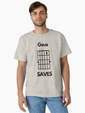 Gsus Saves Jesus Saves Chord Pun Classic Shirt T Shirt US Market