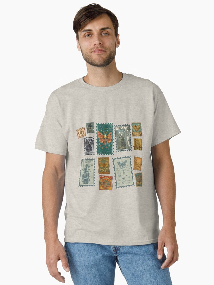 Knight and the Moth Vintage Book Stamp Bartholomew Bookish Classic T Shirt T Shirt High Search Demand Top Rated Design