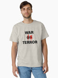 War is Terror Anti War Black Text Classic Shirt T Shirt Everyday Wear