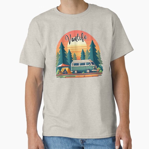 Vanlife (half circle sunset) Classic T-Shirt for Sale by JKLPrints