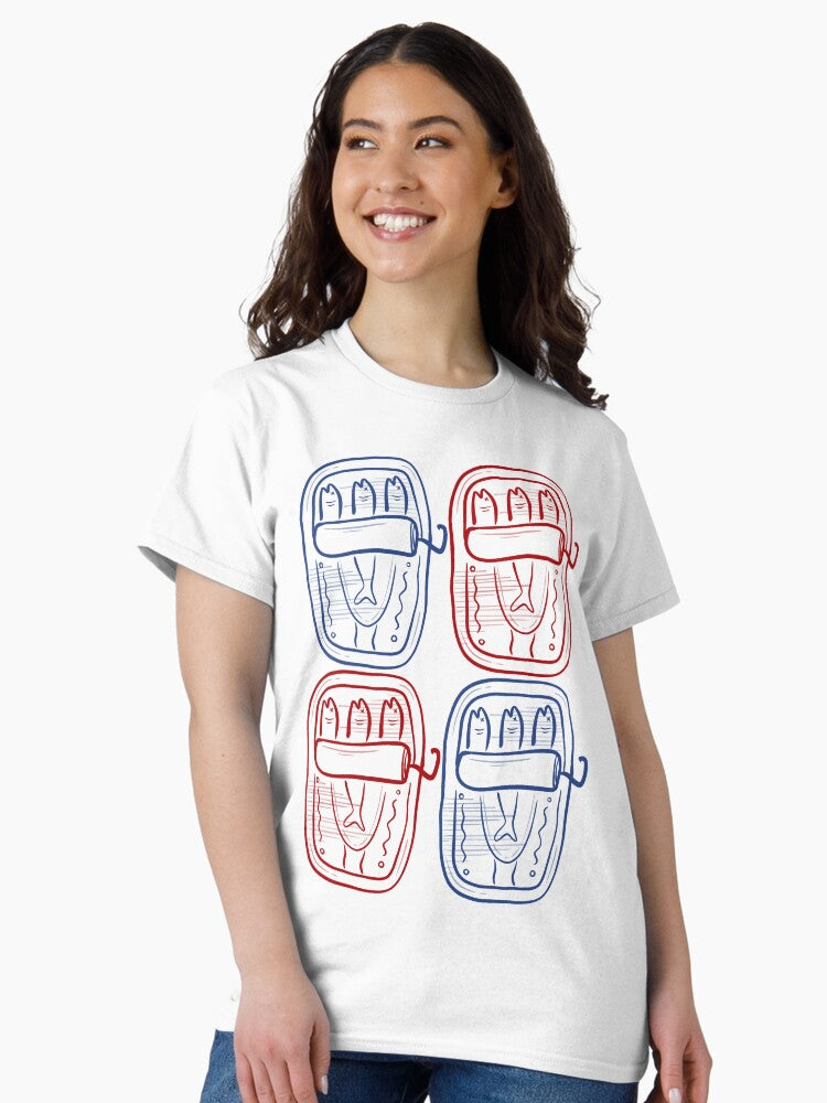 Sardine cans Classic T Shirt Women T Shirt Comfort Fit Daily Wear