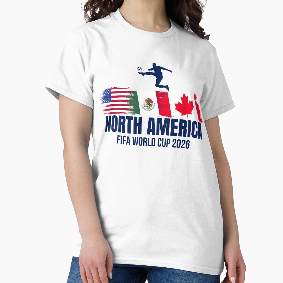 2026 North America Soccer World Tour - USA Mexico Canada by KristineKaren Unisex T-shirt, Sweatshirt, Hoodie, Long Sleeve Tee