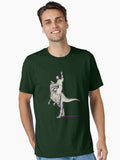 Jesus Riding Dinosaur Essential Shirt T Shirt Clean Design