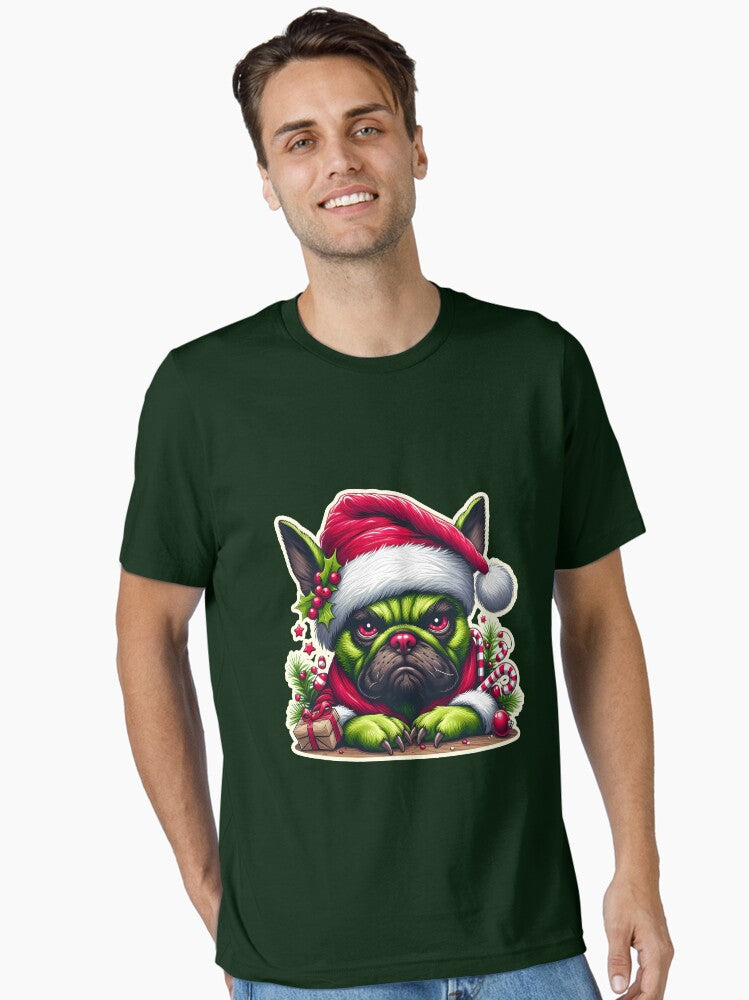 French bulldog frenchie Xmas Grinch gift Essential T Shirt T Shirt Holiday Trending Christmas Season Pick