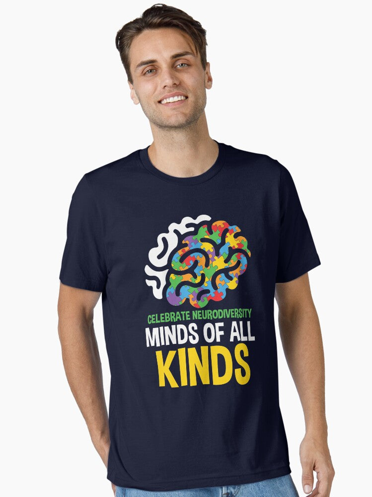 Celebrate Neurodiversity Minds of All Kinds Essential T-Shirt