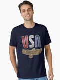 USA Eagle Patriotic Red White and Blue Shirt Flying Eagle Essential Shirt T Shirt Everyday Wear