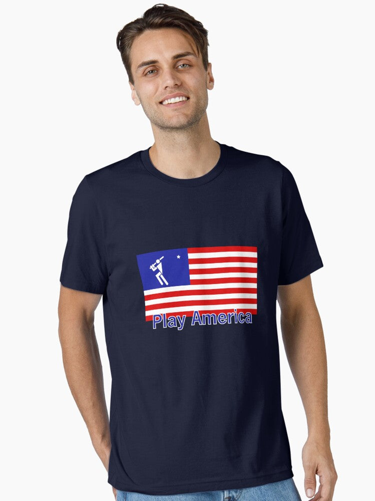 Play Baseball America Essential T Shirt T Shirt Comfort Fit Fan Favorite