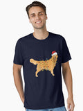 Golden Retriever Holiday Christmas Light Essential TShirt T-Shirt | Holiday Edition | Limited Christmas Style