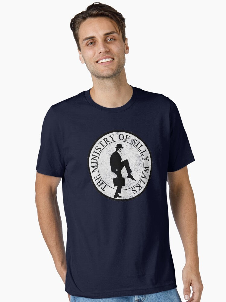 Ministry Of Silly Walks Distressed Look Essential T Shirt T Shirt Clean Design