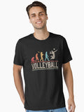 Volleyball Evolution of Man Funny Volleyball Player Vintage Essential T Shirt T Shirt High Search Demand Gift Ready