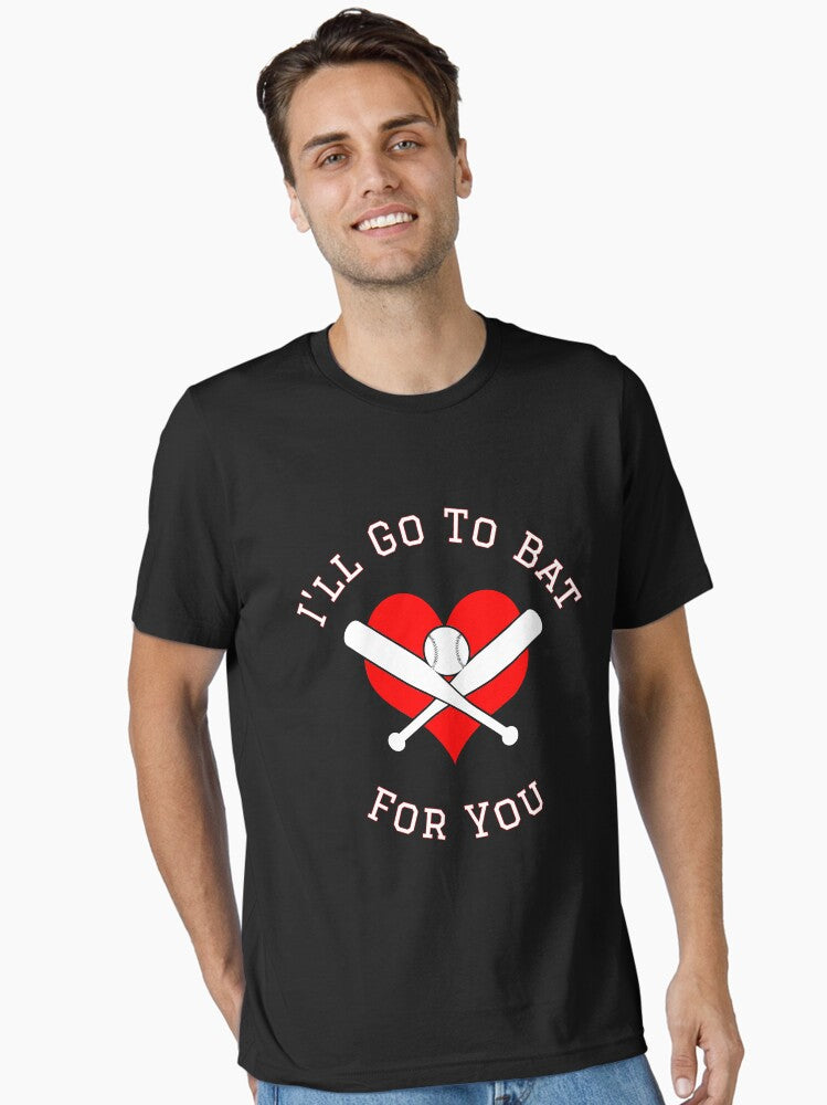 I ll Go To Bat For You Baseball Softball Valentine Essential T Shirt T Shirt Viral TikTok Daily Wear